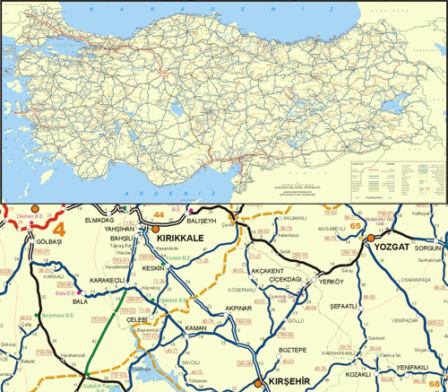 Türkiye Karayolları Harita Baskı (THS007) - Türkiye Harita Baskı